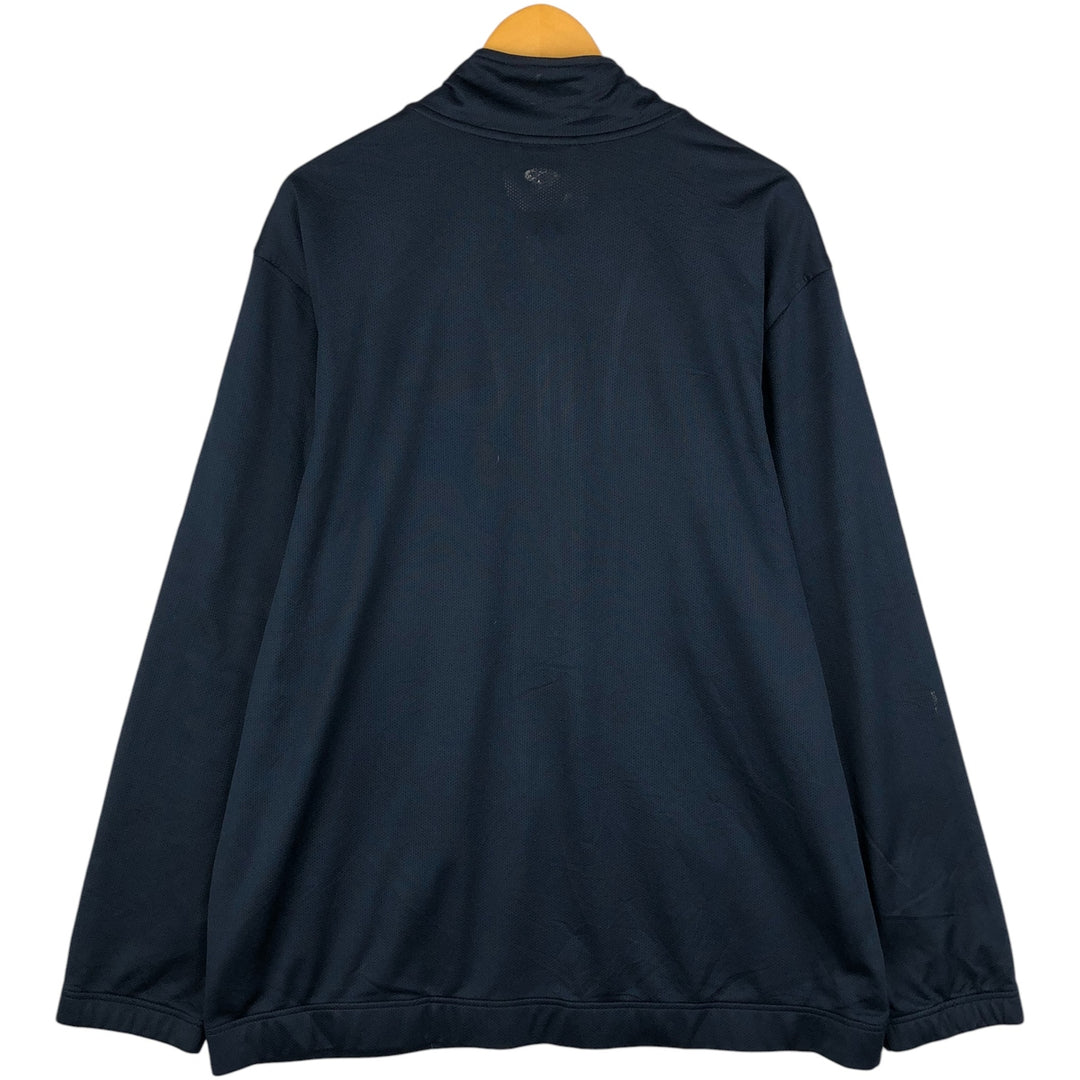 00'S adidas jersey track jacket, men's XL size polyester navy blue type Vintage Second Hand