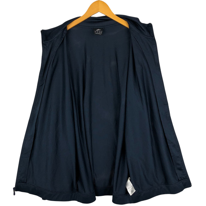 00'S adidas jersey track jacket, men's XL size polyester navy blue type Vintage Second Hand