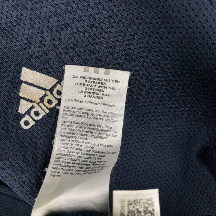 00'S adidas jersey track jacket, men's XL size polyester navy blue type Vintage Second Hand