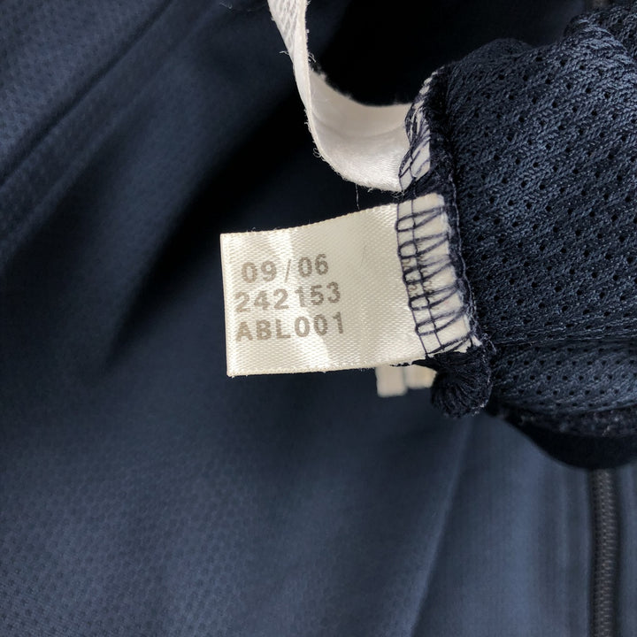 00'S adidas jersey track jacket, men's XL size polyester navy blue type Vintage Second Hand