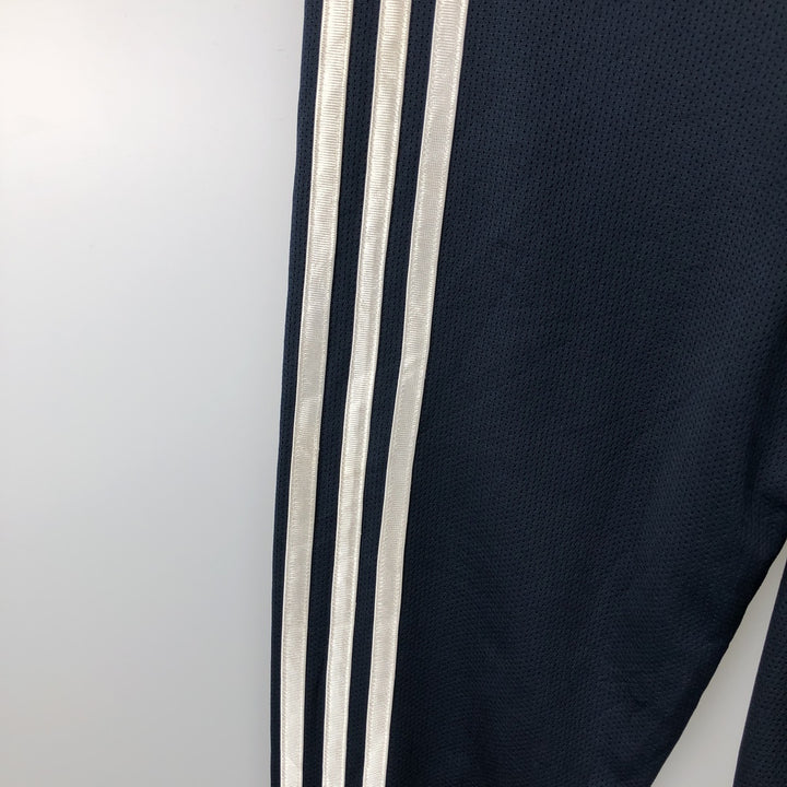 00'S adidas jersey track jacket, men's XL size polyester navy blue type Vintage Second Hand