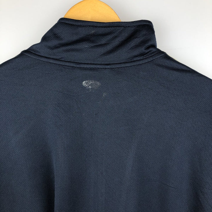 00'S adidas jersey track jacket, men's XL size polyester navy blue type Vintage Second Hand