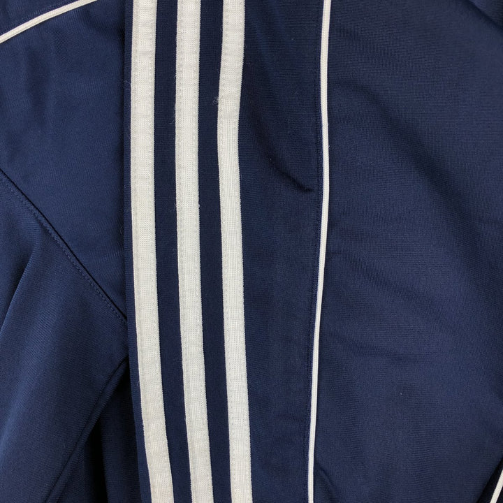 00'S adidas jersey track jacket, men's size L polyester navy blue type Vintage Second Hand
