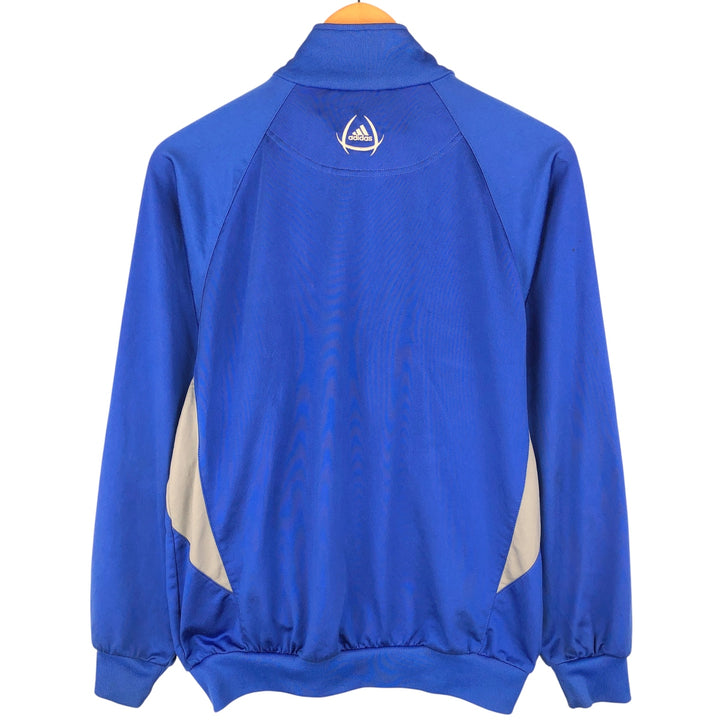 00'S adidas jersey track jacket, men's size L polyester blue type Vintage Second Hand