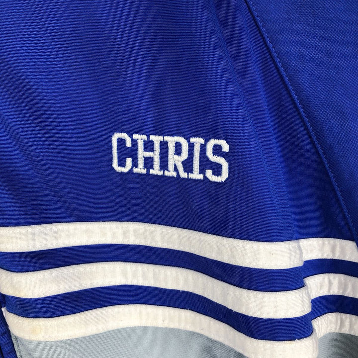 00'S adidas jersey track jacket, men's size L polyester blue type Vintage Second Hand