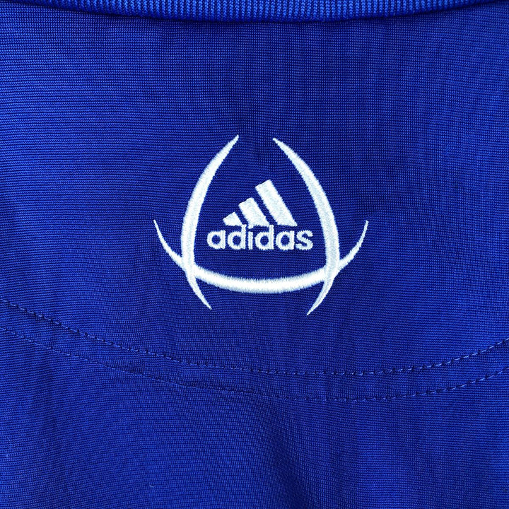 00'S adidas jersey track jacket, men's size L polyester blue type Vintage Second Hand