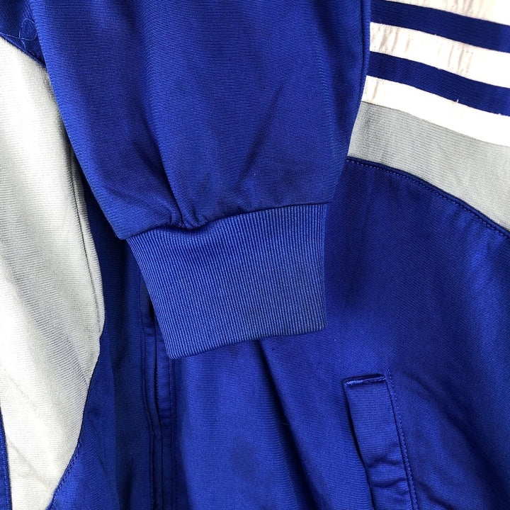 00'S adidas jersey track jacket, men's size L polyester blue type Vintage Second Hand