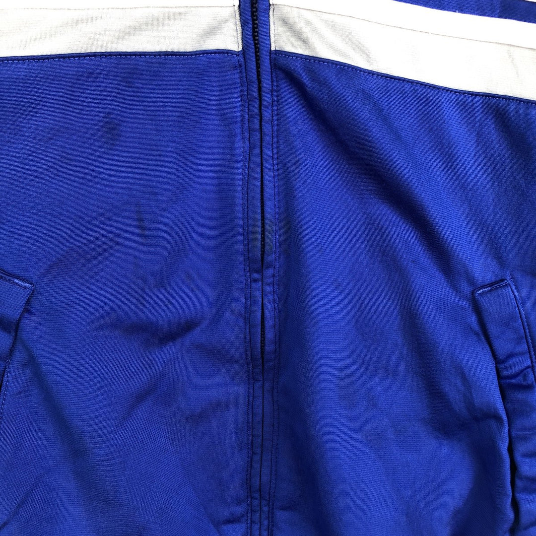 00'S adidas jersey track jacket, men's size L polyester blue type Vintage Second Hand