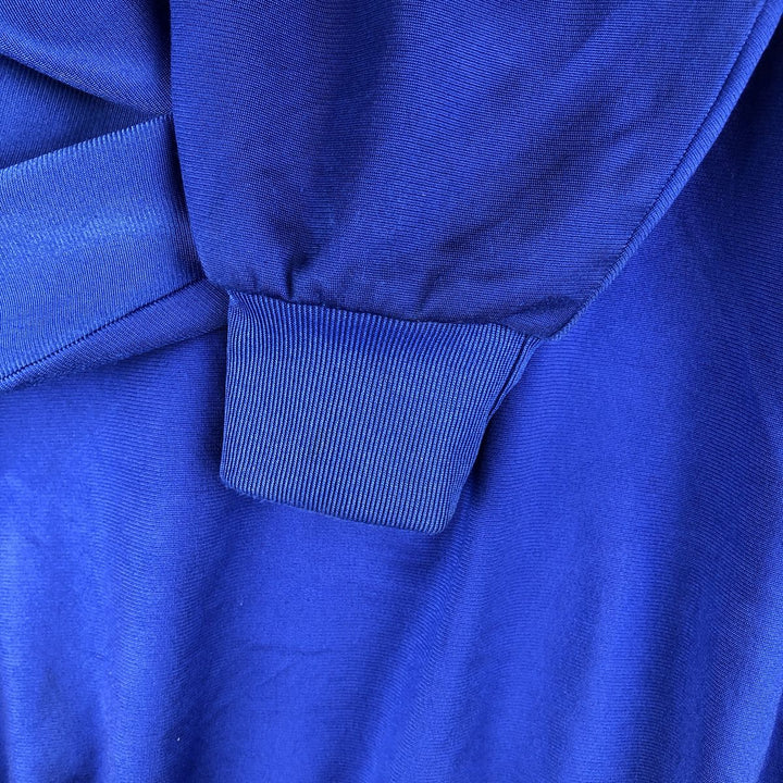 00'S adidas jersey track jacket, men's size L polyester blue type Vintage Second Hand