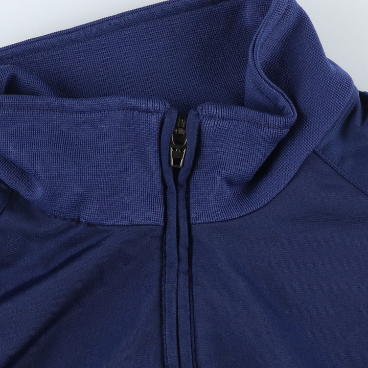 00'S adidas jersey track jacket, men's size L polyester Navy blue Vintage Second Hand