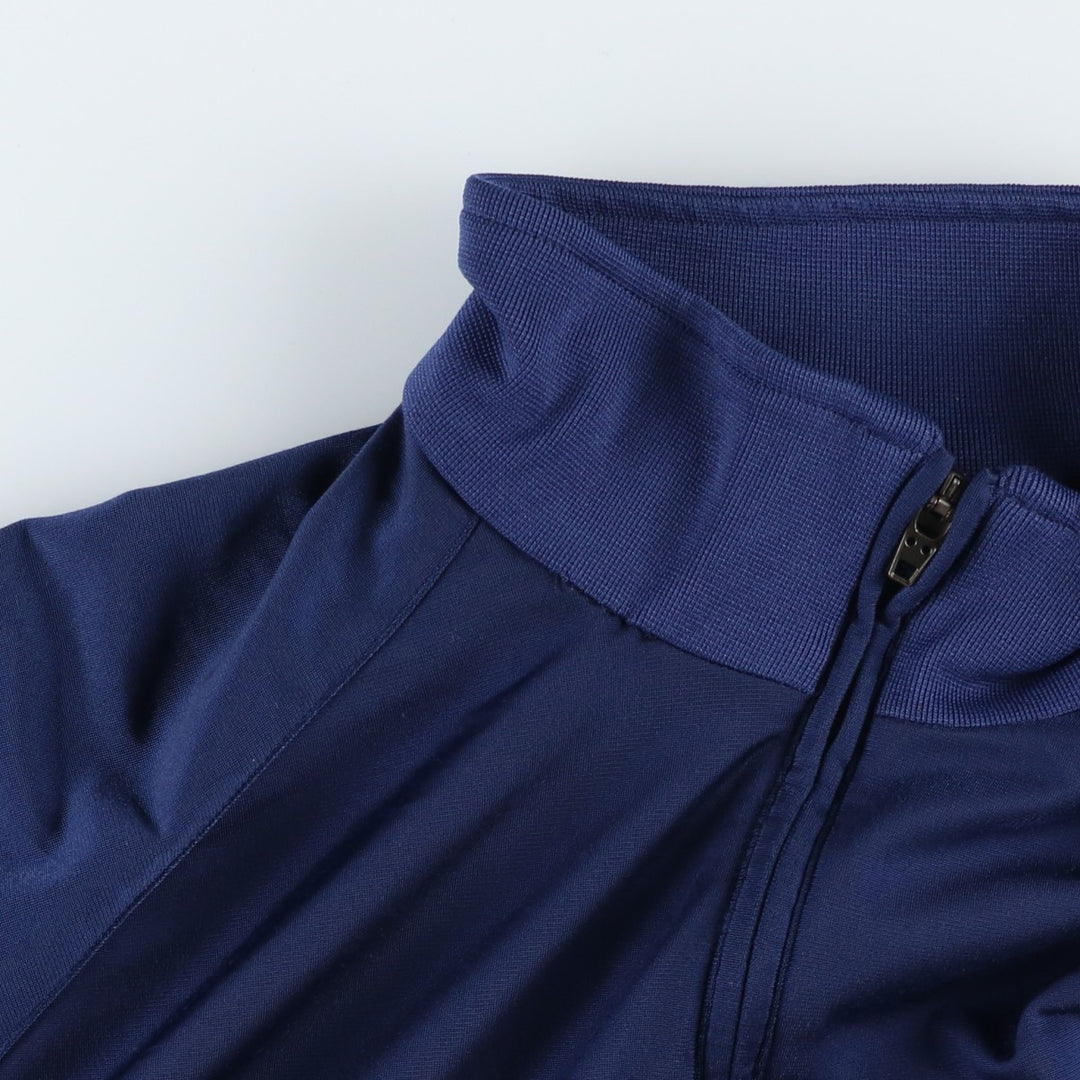 00'S adidas jersey track jacket, men's size L polyester Navy blue Vintage Second Hand