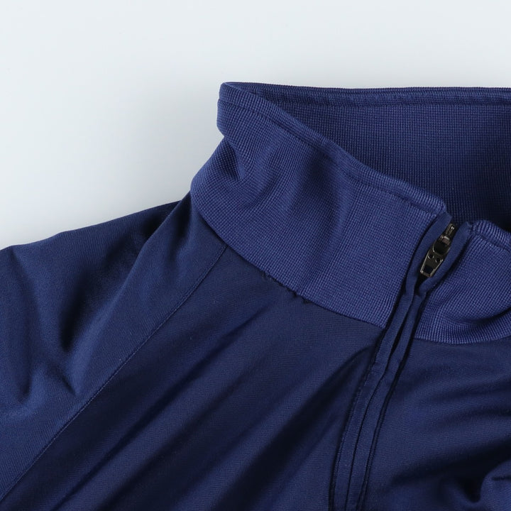 00'S adidas jersey track jacket, men's size L polyester Navy blue Vintage Second Hand