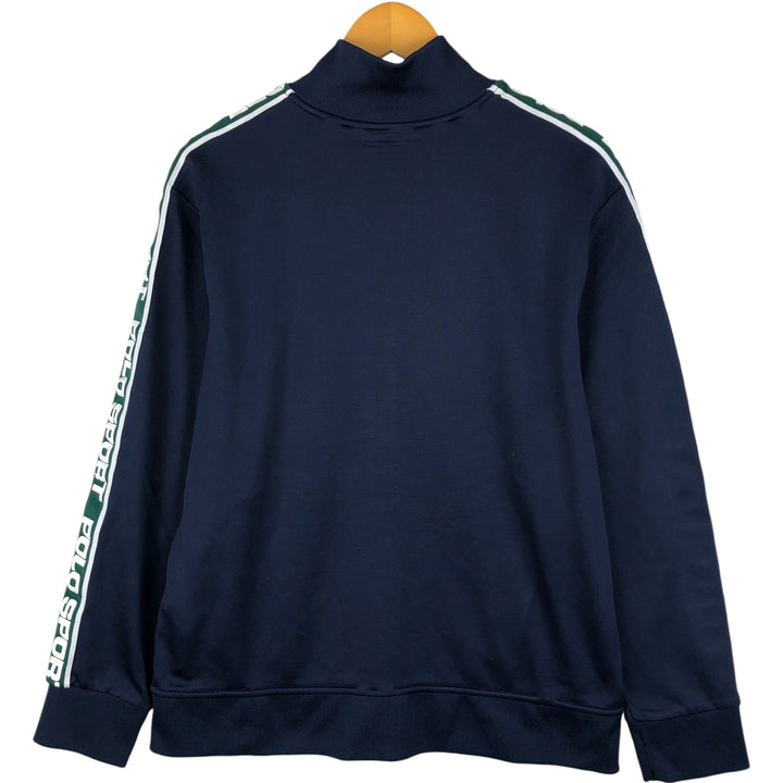 Ralph Lauren POLO SPORT Men's Track Jacket, Size L polyester navy blue type Vintage Second Hand