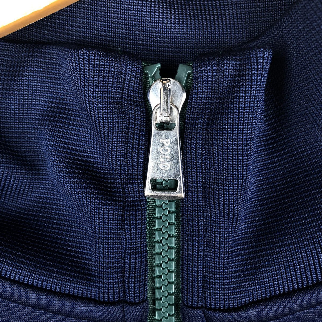 Ralph Lauren POLO SPORT Men's Track Jacket, Size L polyester navy blue type Vintage Second Hand