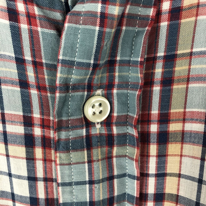 Ralph Lauren BLAKE long sleeve button down check shirt, men's size L cotton Mint green Vintage Second Hand