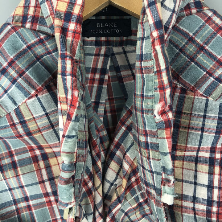 Ralph Lauren BLAKE long sleeve button down check shirt, men's size L cotton Mint green Vintage Second Hand