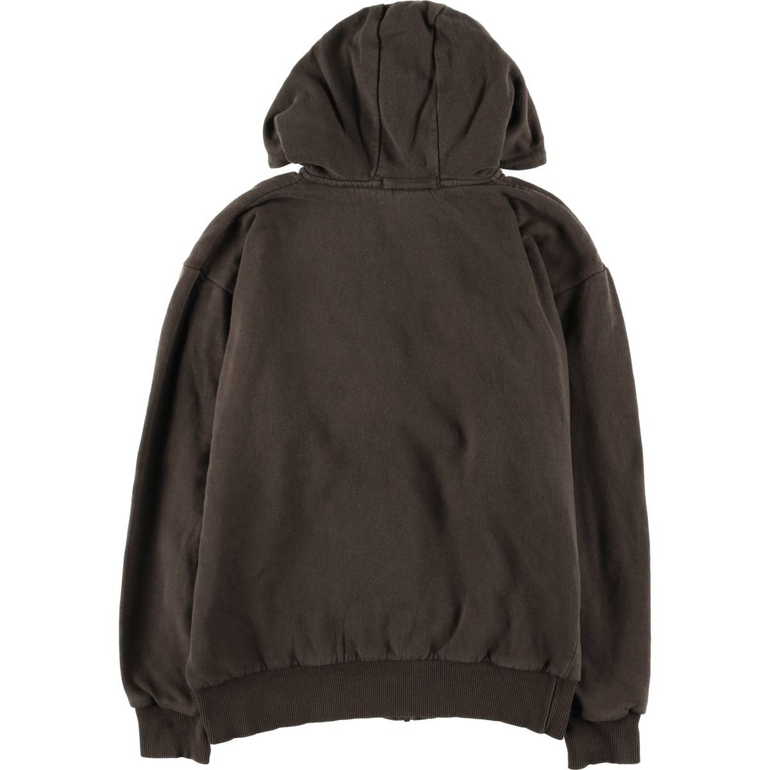 Dickies Sweat Full Zip Hoodie Men's M Size cotton beige type brown Vintage Second Hand