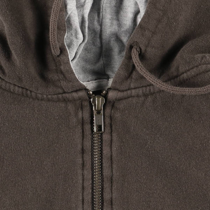 Dickies Sweat Full Zip Hoodie Men's M Size cotton beige type brown Vintage Second Hand