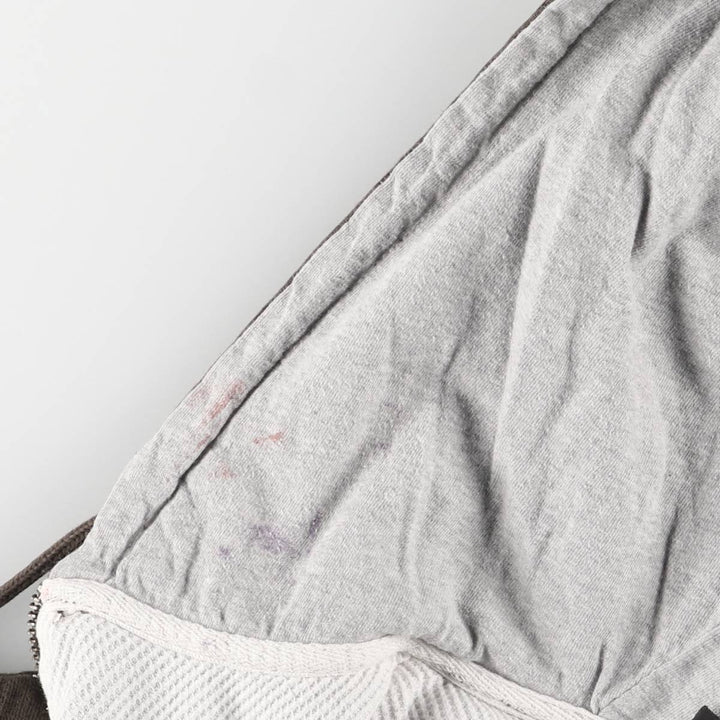 Dickies Sweat Full Zip Hoodie Men's M Size cotton beige type brown Vintage Second Hand