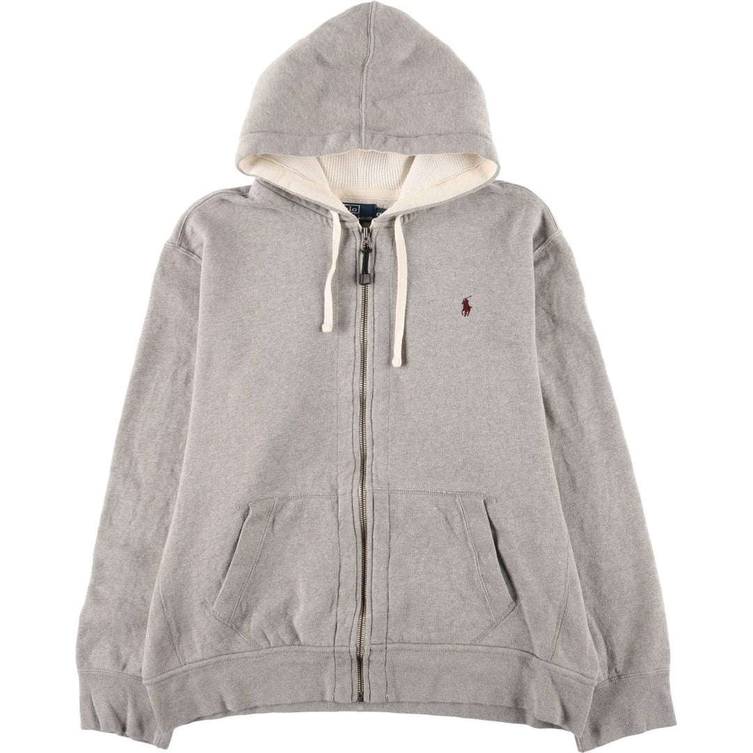 Ralph Lauren POLO by Ralph Lauren Sweat Full Zip Hoodie Men's XXL cotton gray type Vintage Second Hand