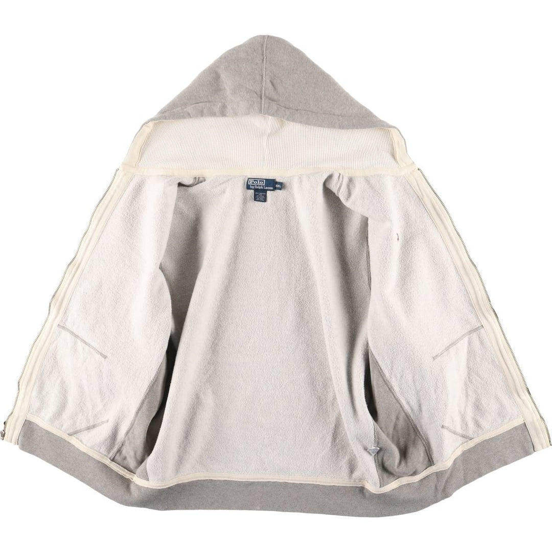 Ralph Lauren POLO by Ralph Lauren Sweat Full Zip Hoodie Men's XXL cotton gray type Vintage Second Hand