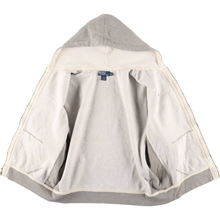 Ralph Lauren POLO by Ralph Lauren Sweat Full Zip Hoodie Men's XXL cotton gray type Vintage Second Hand