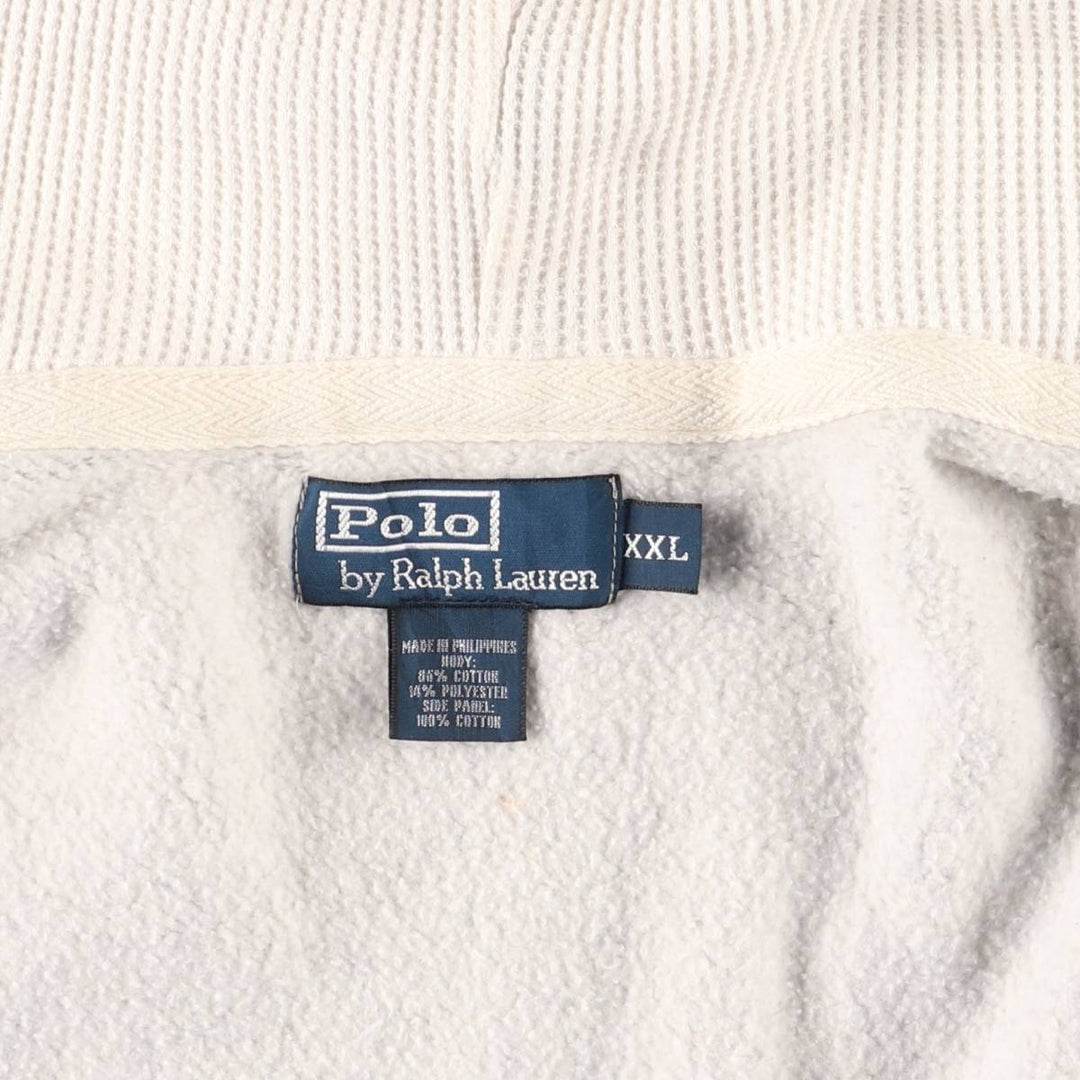 Ralph Lauren POLO by Ralph Lauren Sweat Full Zip Hoodie Men's XXL cotton gray type Vintage Second Hand