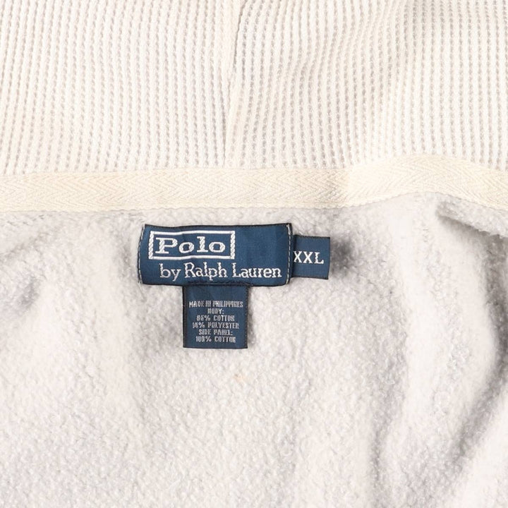 Ralph Lauren POLO by Ralph Lauren Sweat Full Zip Hoodie Men's XXL cotton gray type Vintage Second Hand