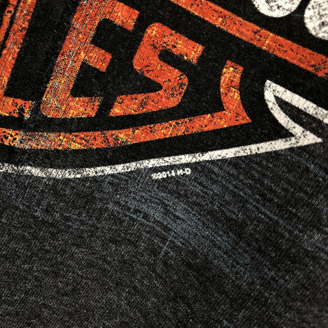 Harley-Davidson Full Zip Sweatshirt, Men's Size L cotton gray type Vintage Second Hand