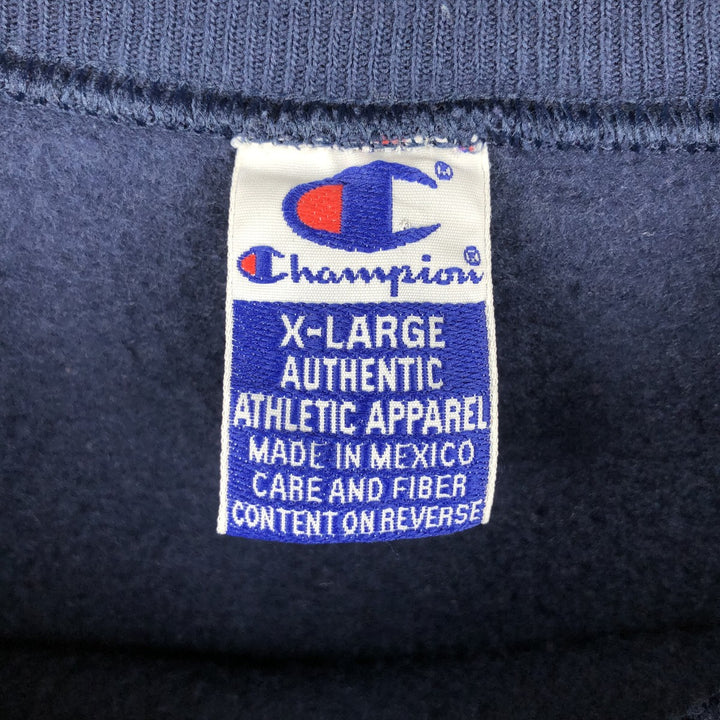 Champion Authentic Athletic Apparel MLB Cleveland Indians Print Sweatshirt cotton navy blue type Vintage Second Hand