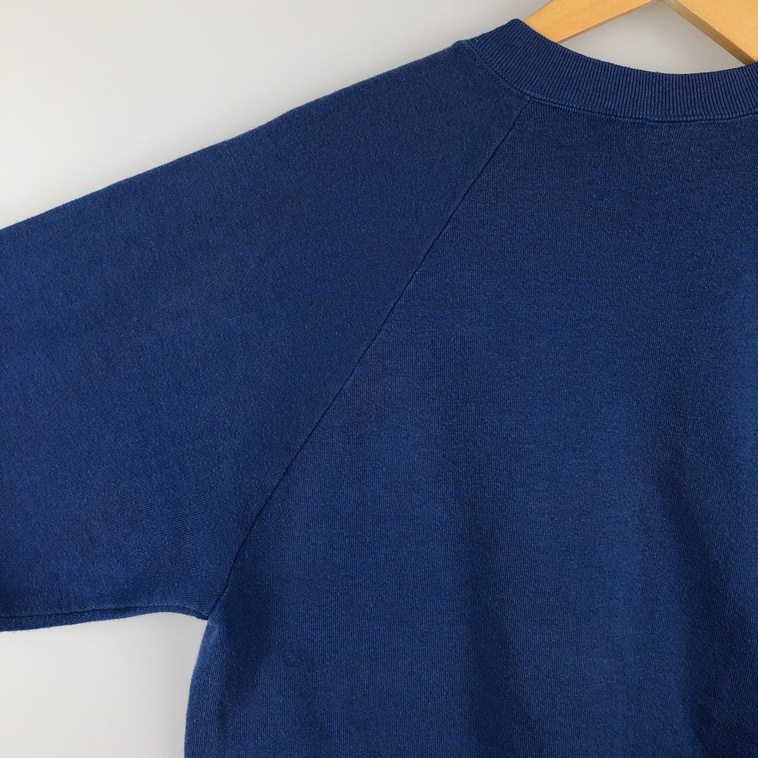 Vintage 80s-90'S Jerzees printed sweatshirt, sweatshirt, made in USA, men's XL size cotton blue type Vintage Second Hand