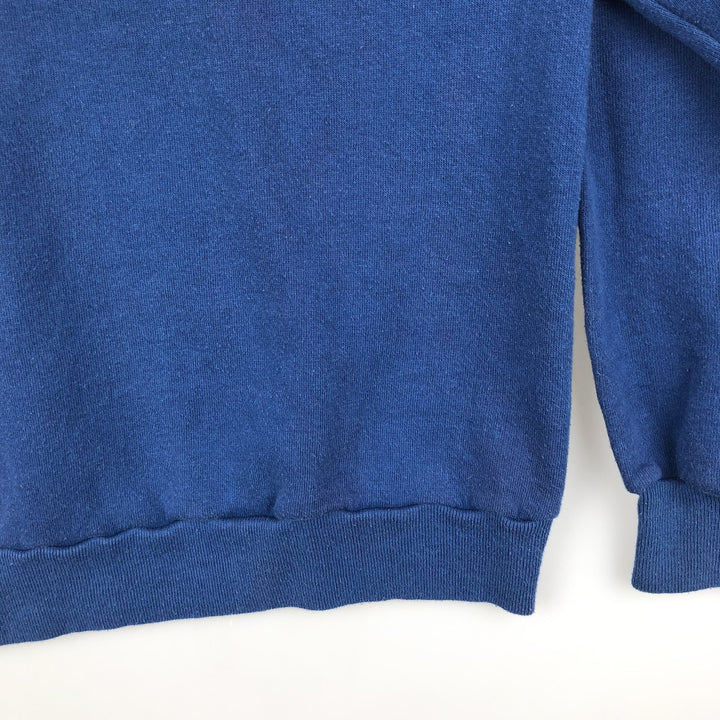 Vintage 80s-90'S Jerzees printed sweatshirt, sweatshirt, made in USA, men's XL size cotton blue type Vintage Second Hand