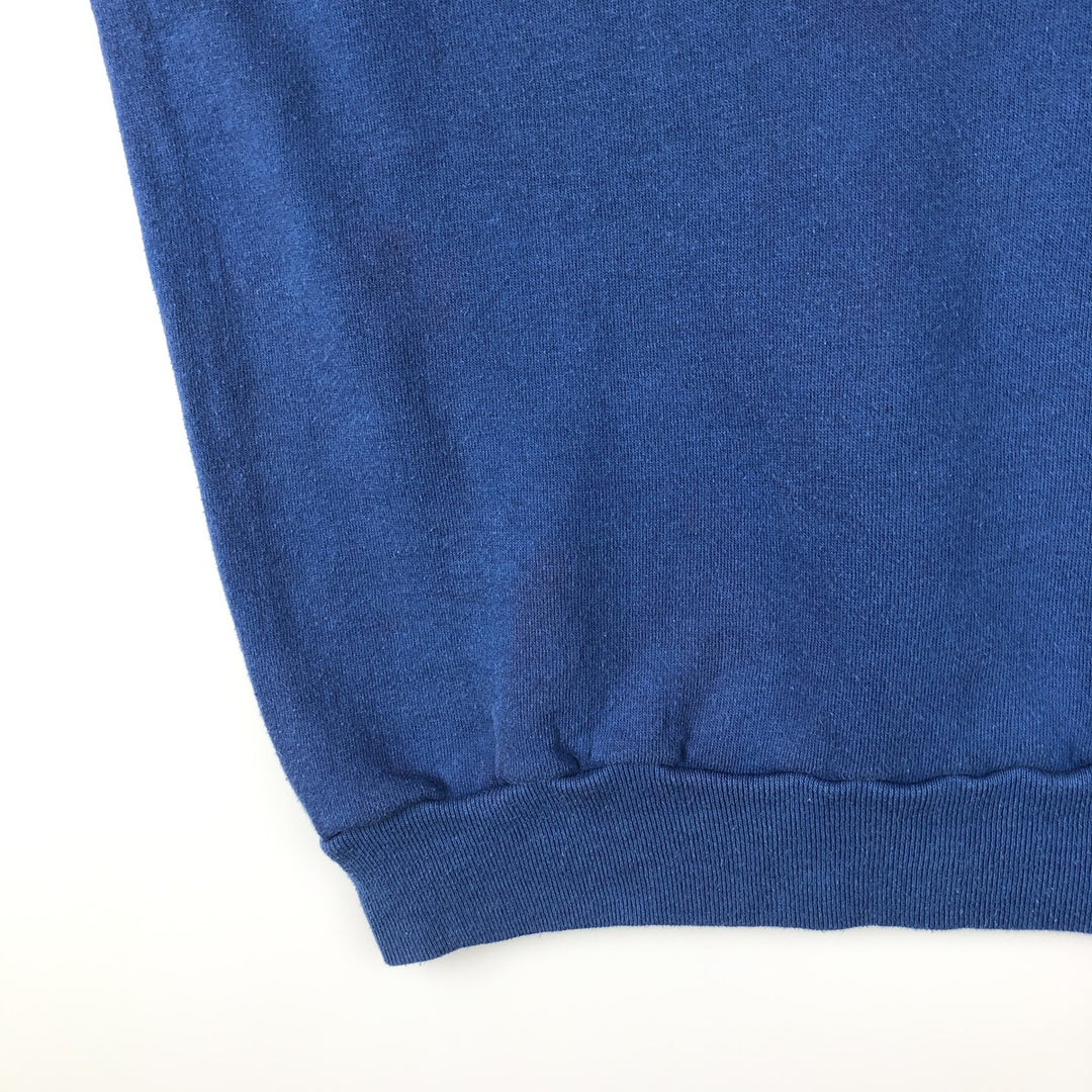 Vintage 80s-90'S Jerzees printed sweatshirt, sweatshirt, made in USA, men's XL size cotton blue type Vintage Second Hand