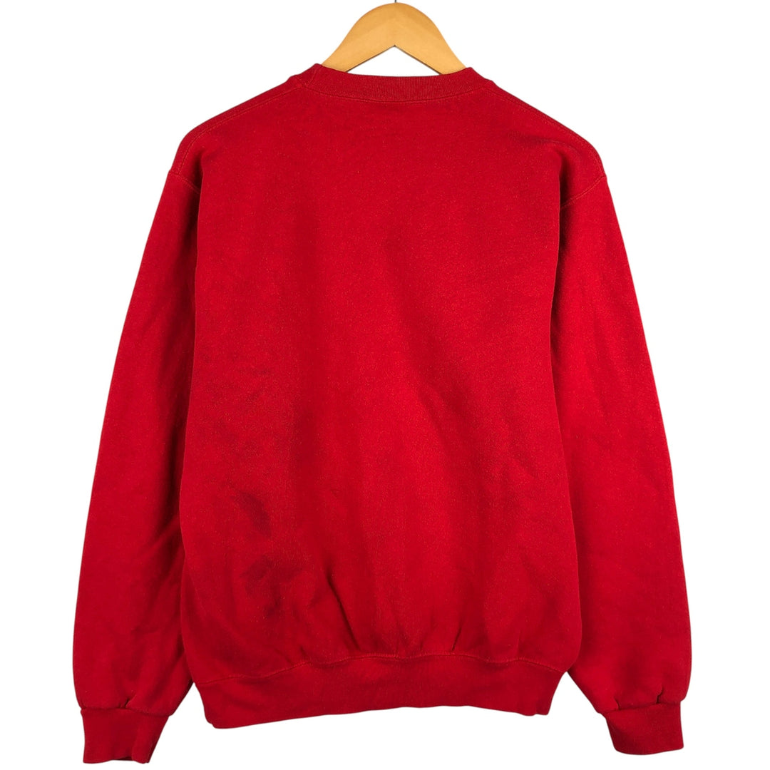Vintage SANTEE frog pattern print sweatshirt, made in the USA, men's size M. cotton red type Vintage Second Hand