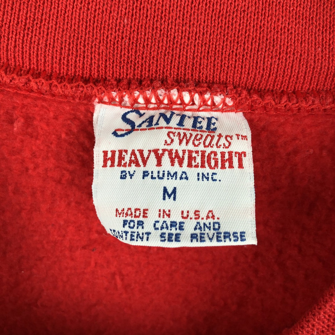 Vintage SANTEE frog pattern print sweatshirt, made in the USA, men's size M. cotton red type Vintage Second Hand