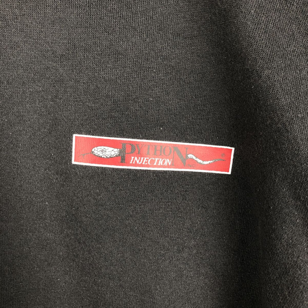 Vintage 90'S Hanes Advertising Sweatshirt, Made in USA, Men's XL cotton Charcoal Vintage Second Hand