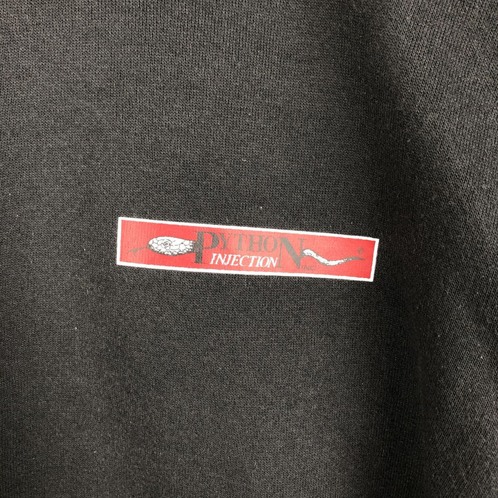 Vintage 90'S Hanes Advertising Sweatshirt, Made in USA, Men's XL cotton Charcoal Vintage Second Hand