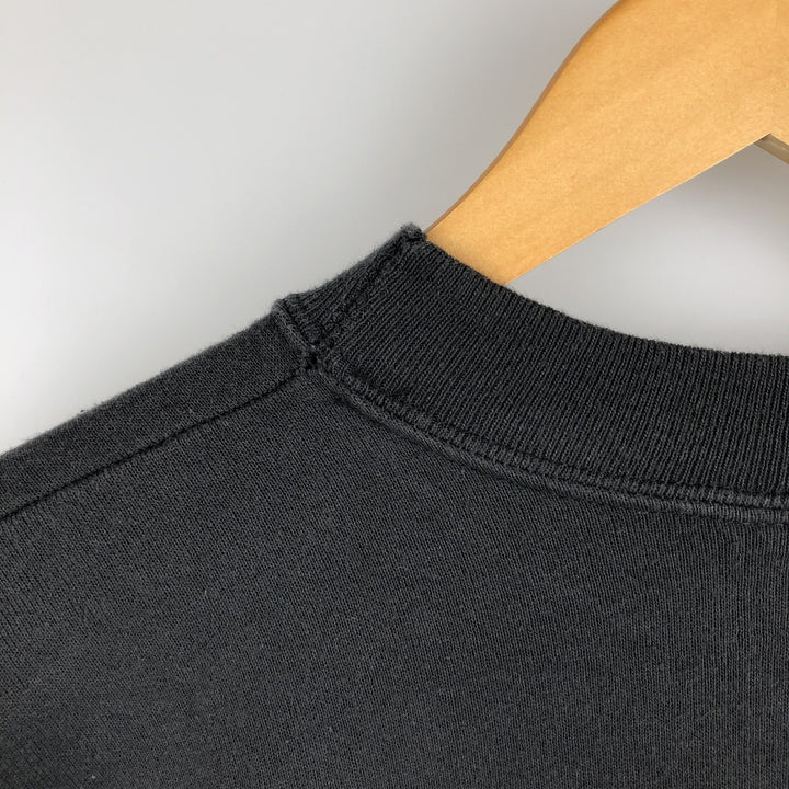 Vintage 90'S Hanes Advertising Sweatshirt, Made in USA, Men's XL cotton Charcoal Vintage Second Hand