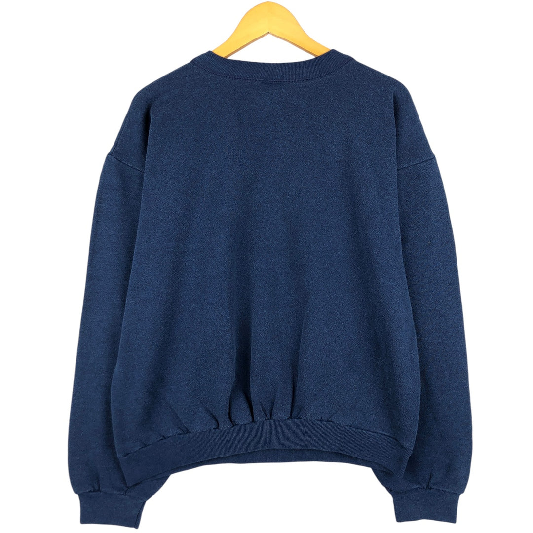 HEARTLAND Printed Sweatshirt, Made in USA, Men's XL cotton navy blue type Vintage Second Hand