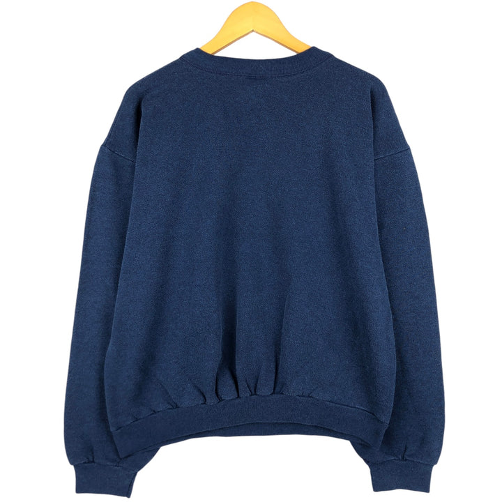 HEARTLAND Printed Sweatshirt, Made in USA, Men's XL cotton navy blue type Vintage Second Hand