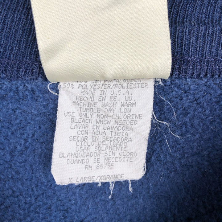 HEARTLAND Printed Sweatshirt, Made in USA, Men's XL cotton navy blue type Vintage Second Hand