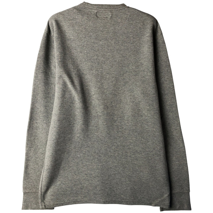 Ralph Lauren POLO RALPH LAUREN Thermal Ron T Waffle Men's L size cotton gray type Vintage Second Hand
