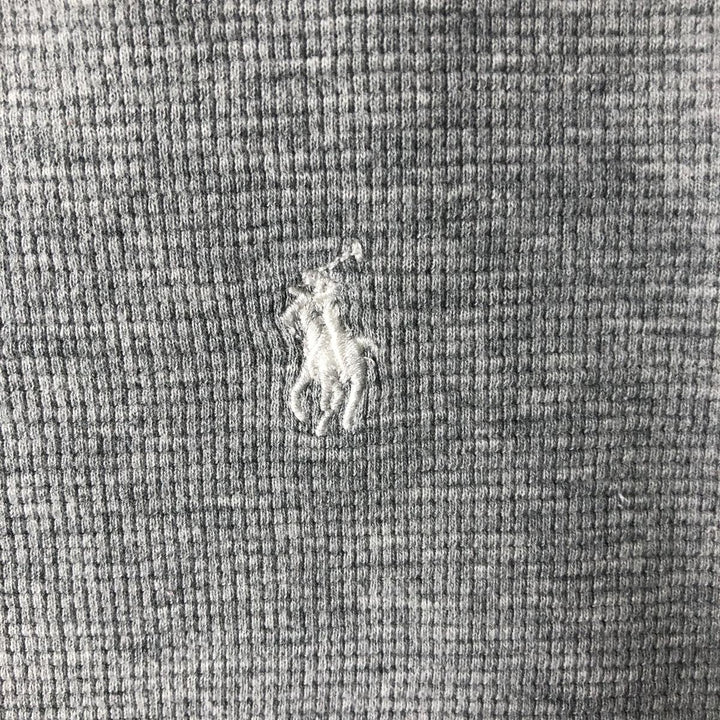 Ralph Lauren POLO RALPH LAUREN Thermal Ron T Waffle Men's L size cotton gray type Vintage Second Hand