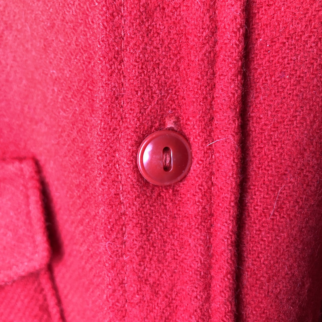 Vintage 1950'S Woolrich wool shirt, size L, men's cotton red type Vintage Second Hand