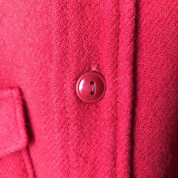 Vintage 1950'S Woolrich wool shirt, size L, men's cotton red type Vintage Second Hand