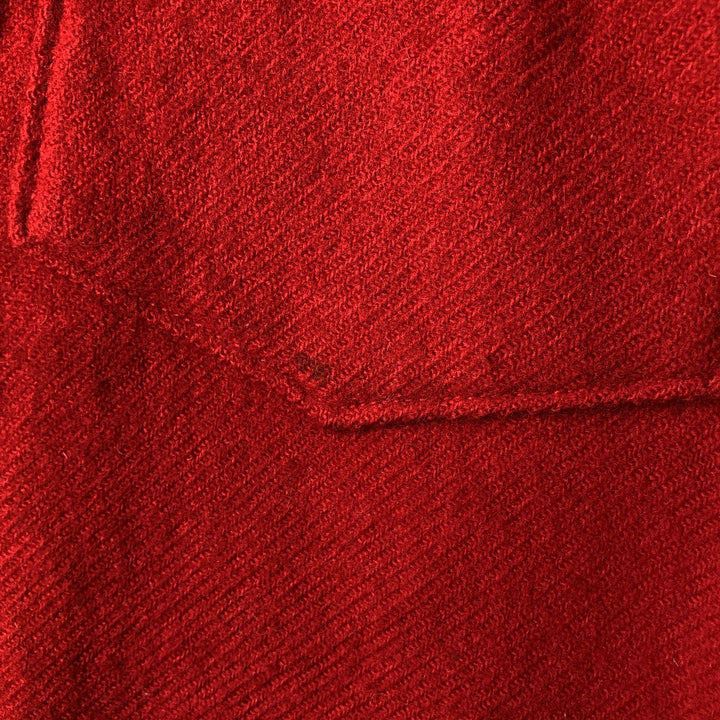 Vintage 1950'S Woolrich wool shirt, size L, men's cotton red type Vintage Second Hand