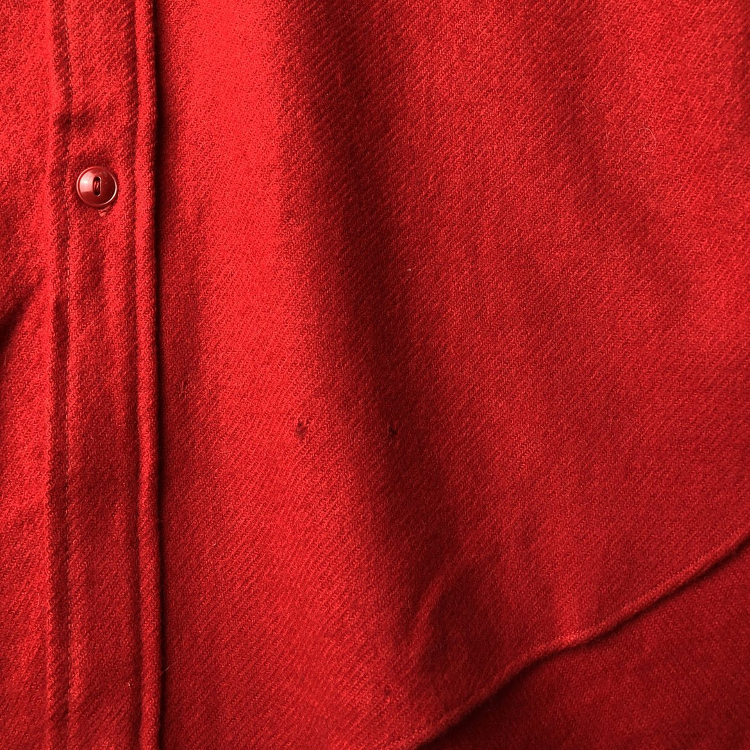 Vintage 1950'S Woolrich wool shirt, size L, men's cotton red type Vintage Second Hand