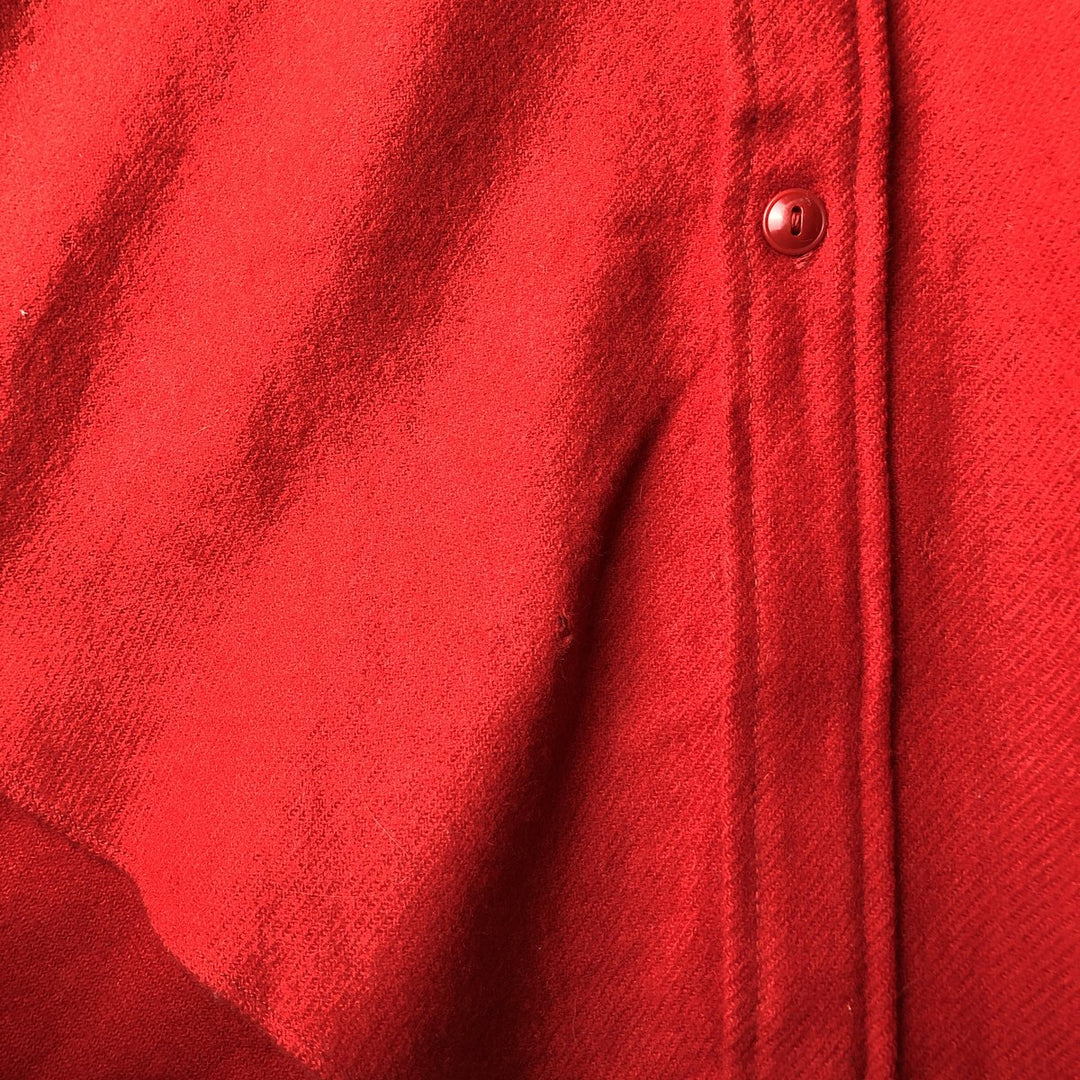 Vintage 1950'S Woolrich wool shirt, size L, men's cotton red type Vintage Second Hand