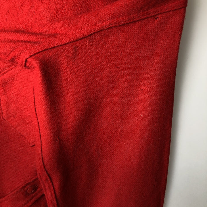 Vintage 1950'S Woolrich wool shirt, size L, men's cotton red type Vintage Second Hand