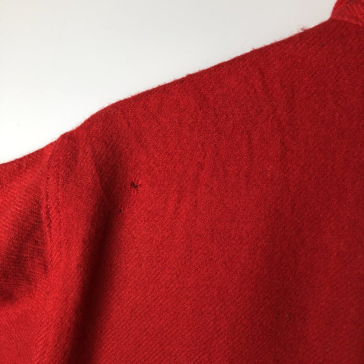 Vintage 1950'S Woolrich wool shirt, size L, men's cotton red type Vintage Second Hand